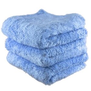 Fluffy Finish Blue Microfiber 16x16 (3-Pack)