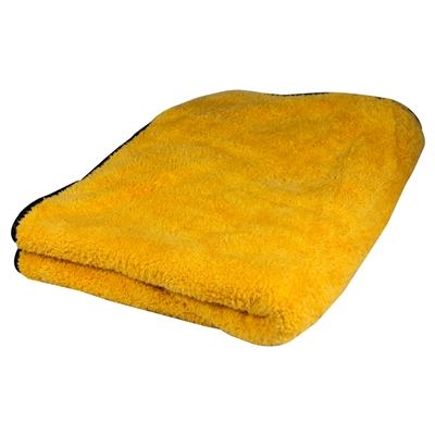 Big Orange Silk Lined Microfiber Drying Towel 36” x 25”