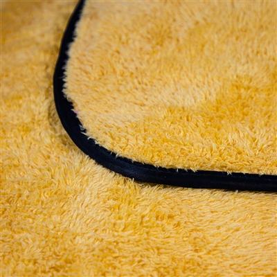 Big Orange Silk Lined Microfiber Drying Towel 36” x 25”