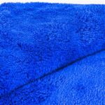 Plush Blue Blazing Microfiber Drying Towel 36” x 25”