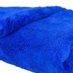 Plush Blue Blazing Microfiber Drying Towel 36” x 25”